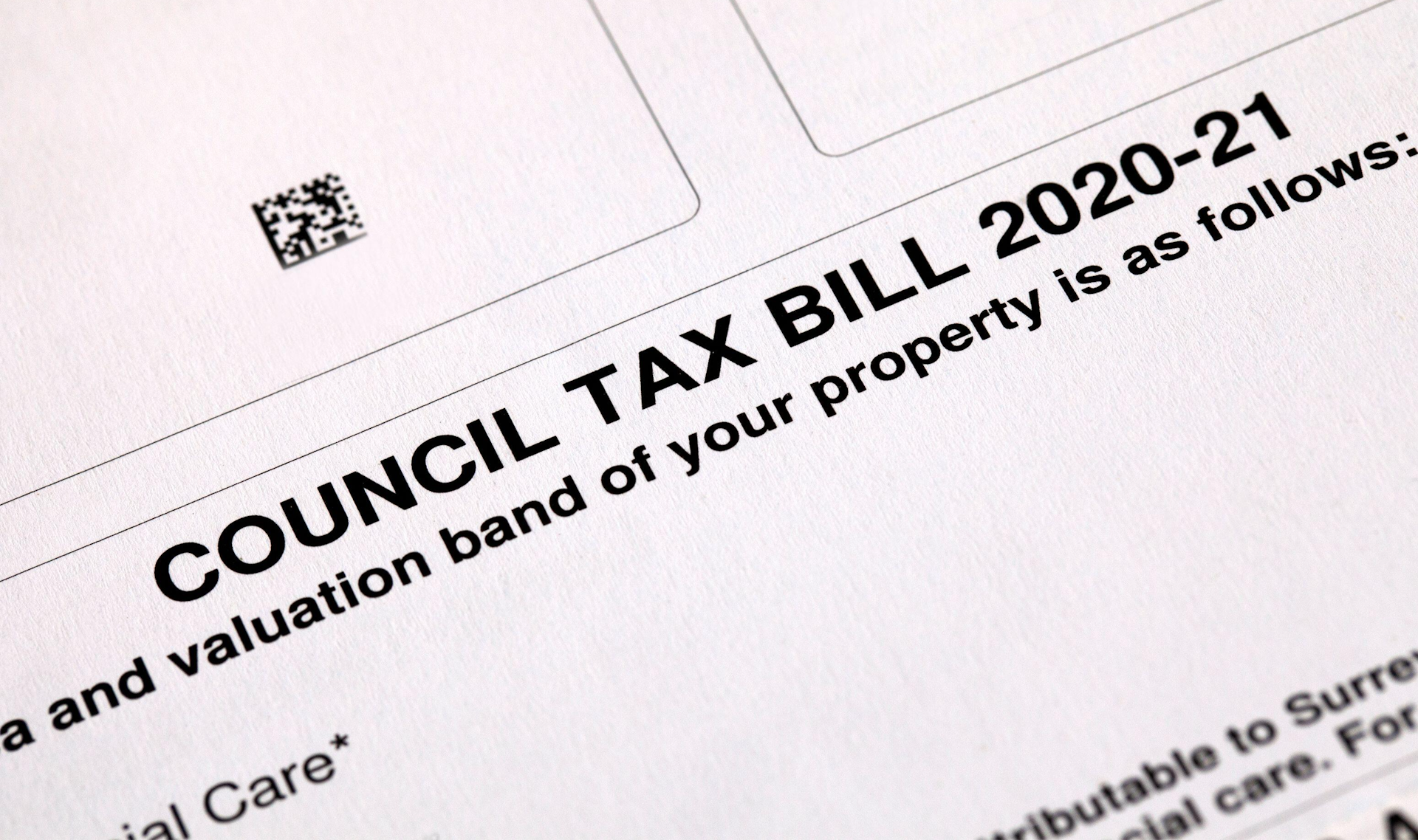 A council tax bill